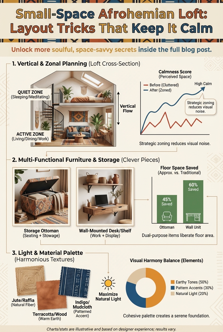 Small-Space Afrohemian Loft: Layout Tricks That Keep It Calm - photo 3