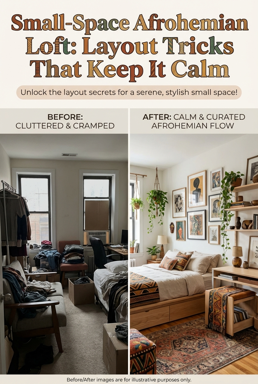 Small-Space Afrohemian Loft: Layout Tricks That Keep It Calm - photo 5