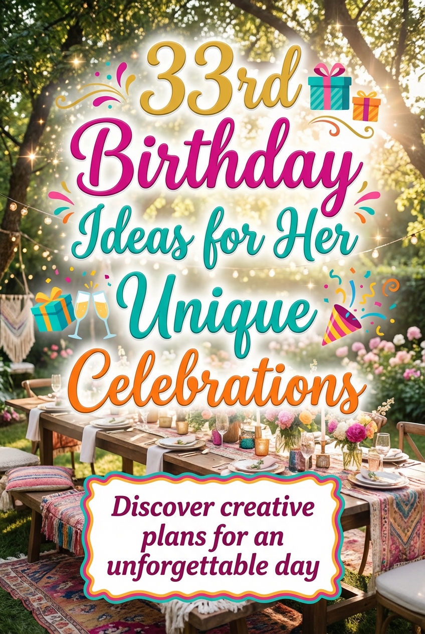 33rd Birthday Ideas for Her Unique Celebrations - photo 2