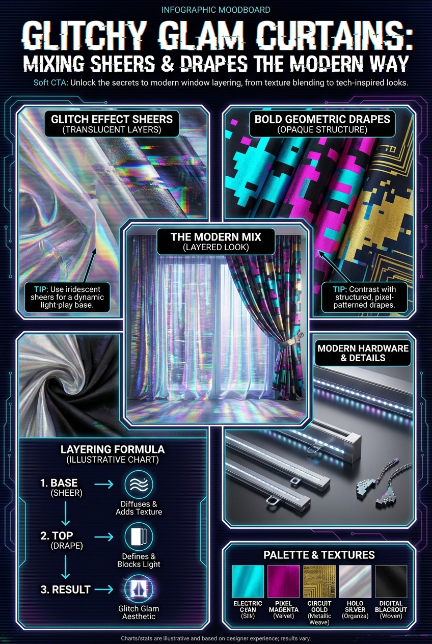 Glitchy Glam Curtains: Mixing Sheers and Drapes the Modern Way - photo 4