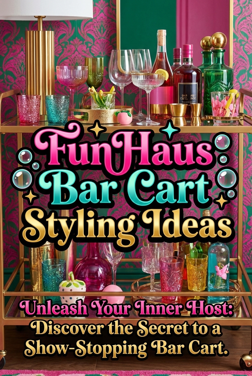 FunHaus Bar Cart Styling Ideas (Bold, Glossy, Fun) - photo 2