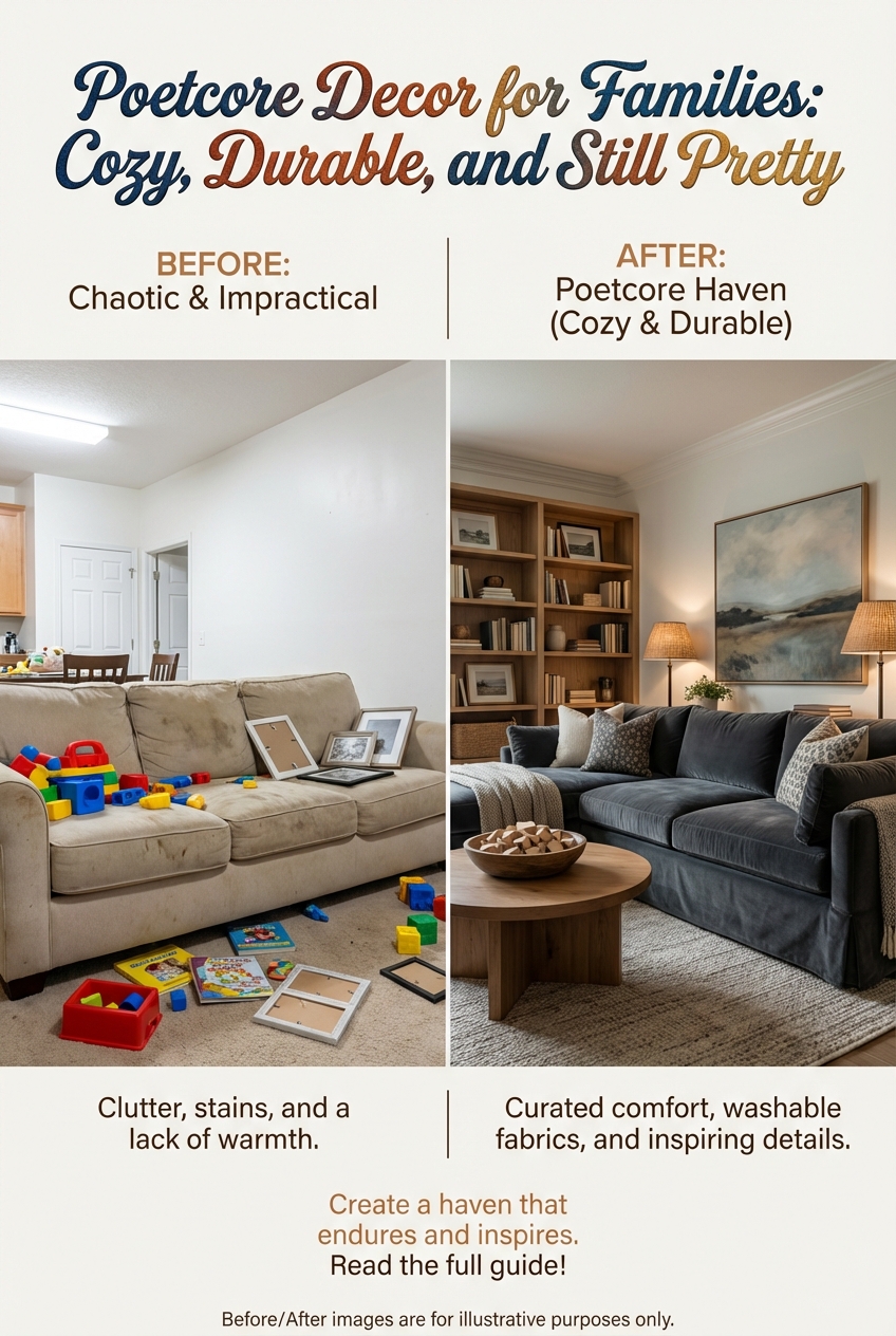 Poetcore Decor for Families: Cozy, Durable, and Still Pretty - photo 5