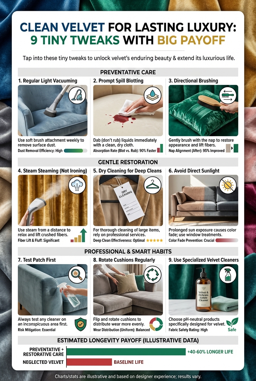 Clean Velvet for Lasting Luxury: 9 Tiny Tweaks with Big Payoff - photo 3