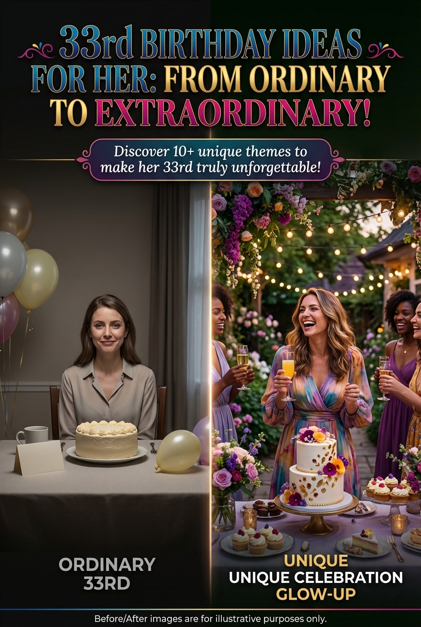 33rd Birthday Ideas for Her Unique Celebrations - photo 5