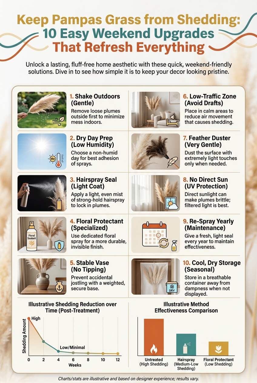 Keep Pampas Grass from Shedding: 10 Easy Weekend Upgrades That Refresh Everything - photo 3