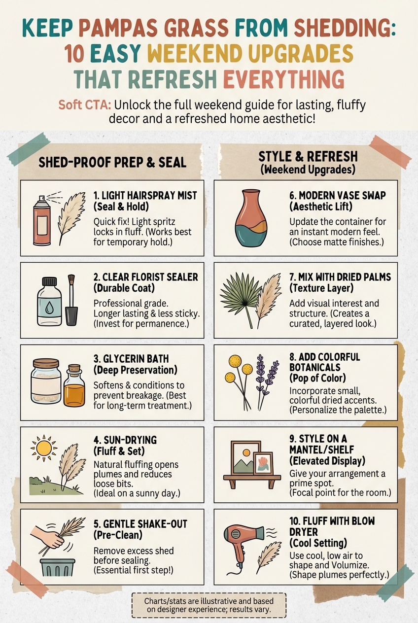 Keep Pampas Grass from Shedding: 10 Easy Weekend Upgrades That Refresh Everything - photo 4