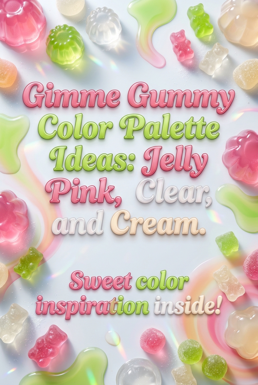 Gimme Gummy Color Palette Ideas: Jelly Pink, Lime, Clear, and Cream - photo 2