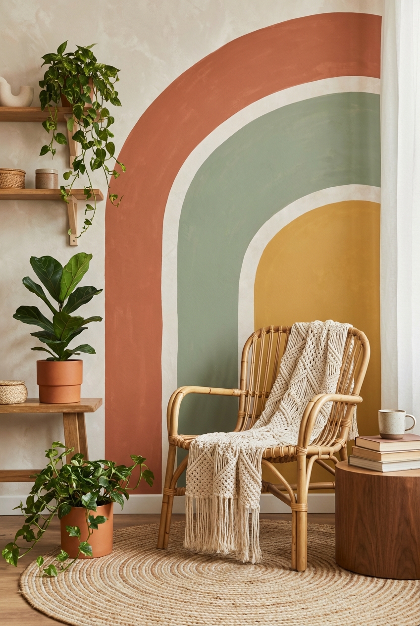 Chic Boho Wall Paint Ideas for a Lively Home