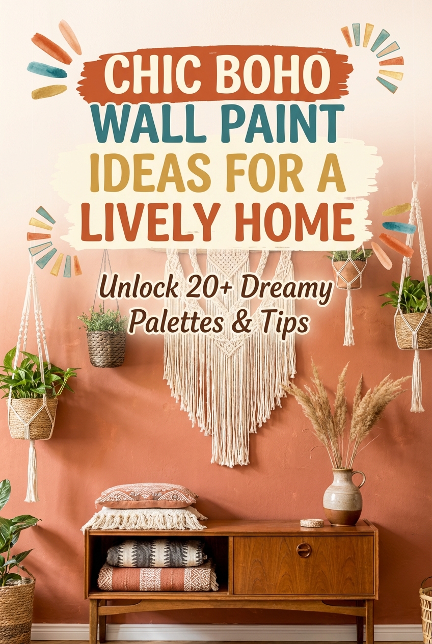 Chic Boho Wall Paint Ideas for a Lively Home - photo 2