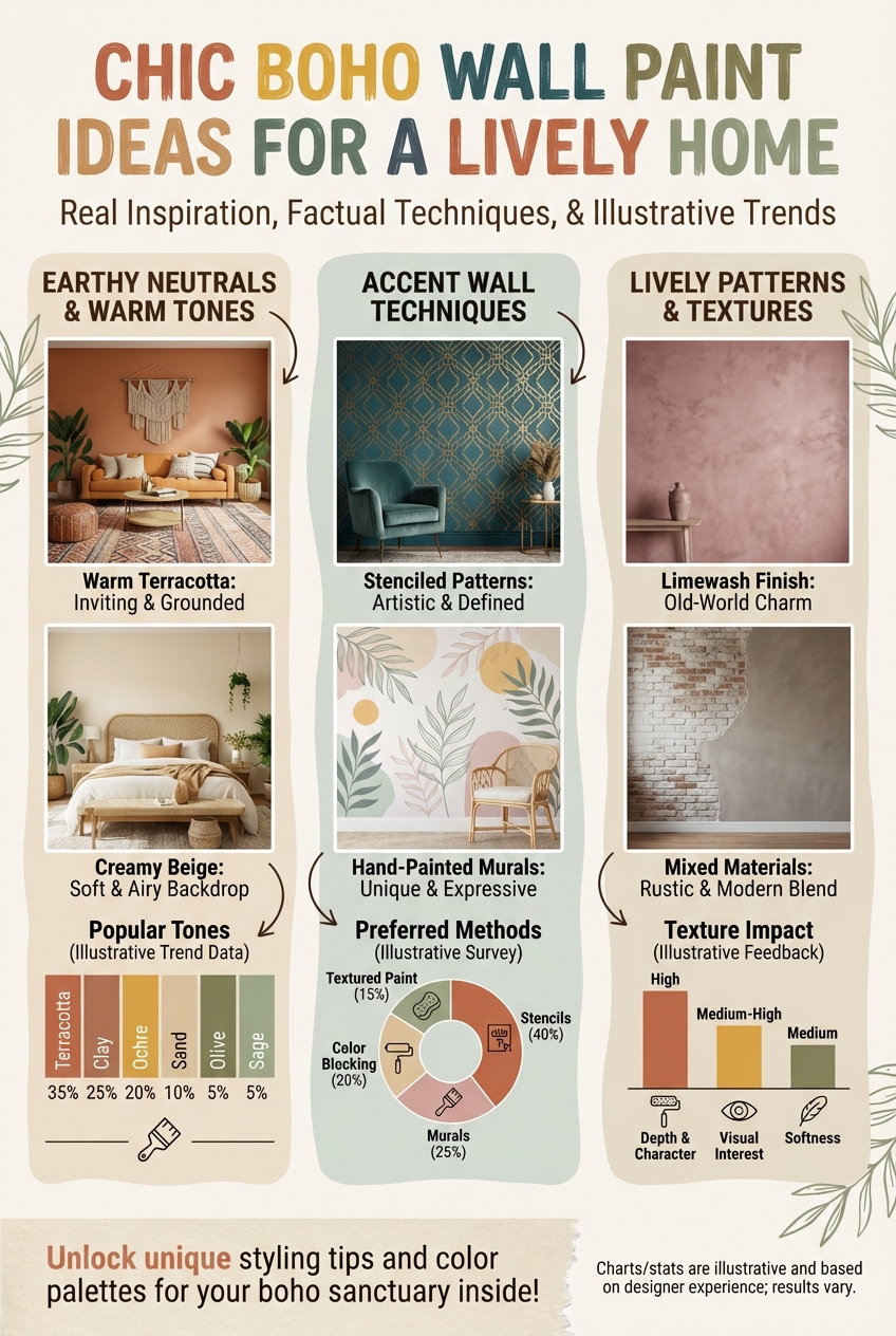 Chic Boho Wall Paint Ideas for a Lively Home - photo 3