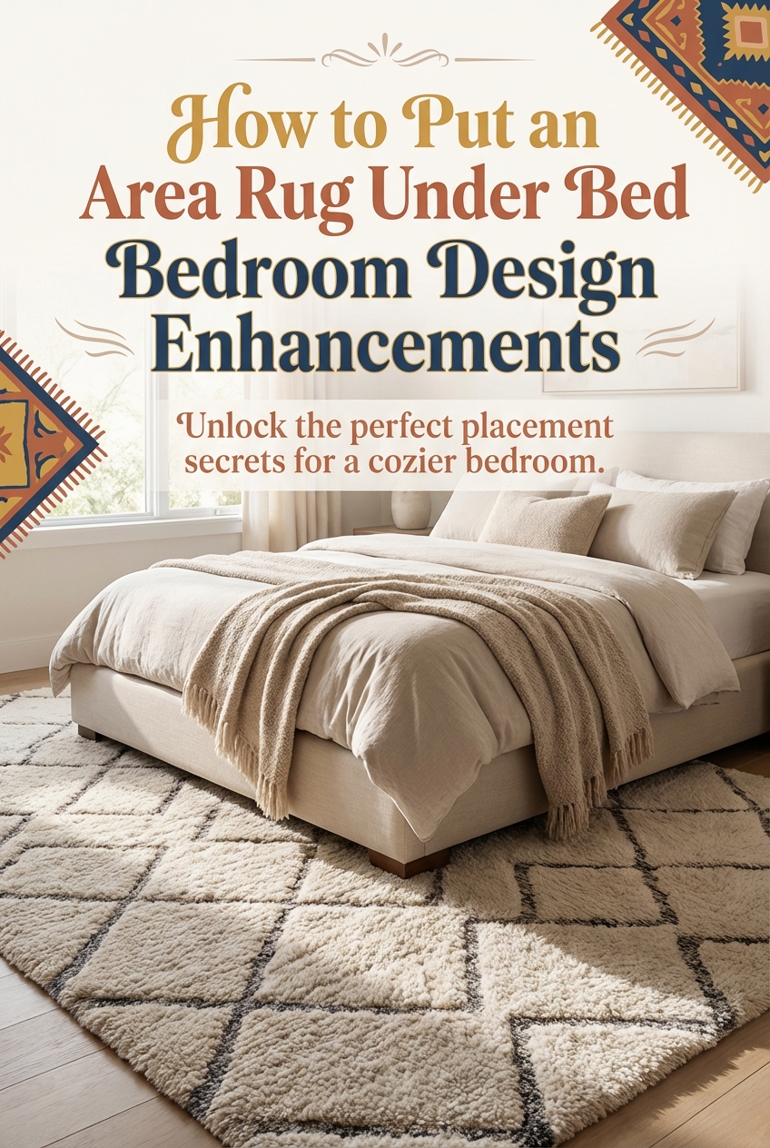 How to Put an Area Rug Under Bed Bedroom Design Enhancements - photo 2