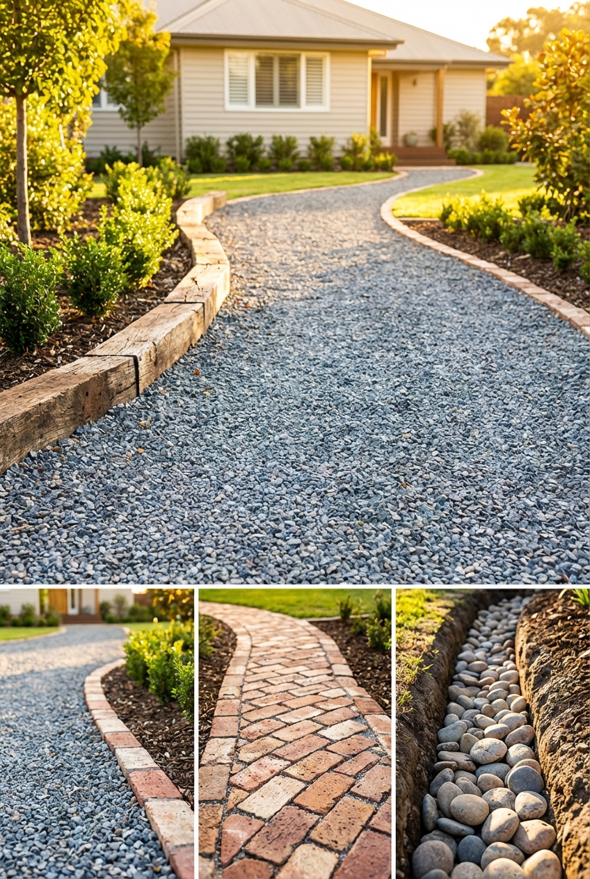 Budget Friendly Gravel Driveway Edging Ideas
