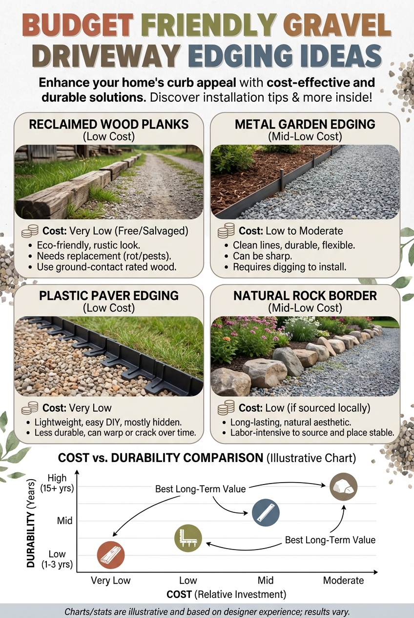 Budget Friendly Gravel Driveway Edging Ideas - photo 3