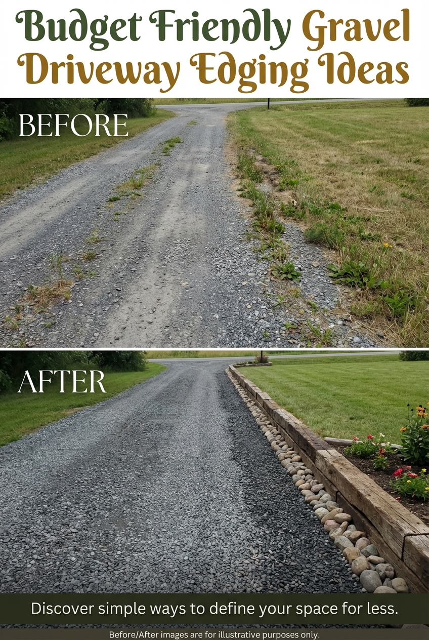 Budget Friendly Gravel Driveway Edging Ideas - photo 5