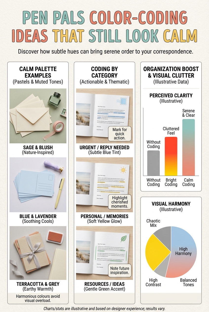 Pen Pals Color-Coding Ideas That Still Look Calm - photo 3
