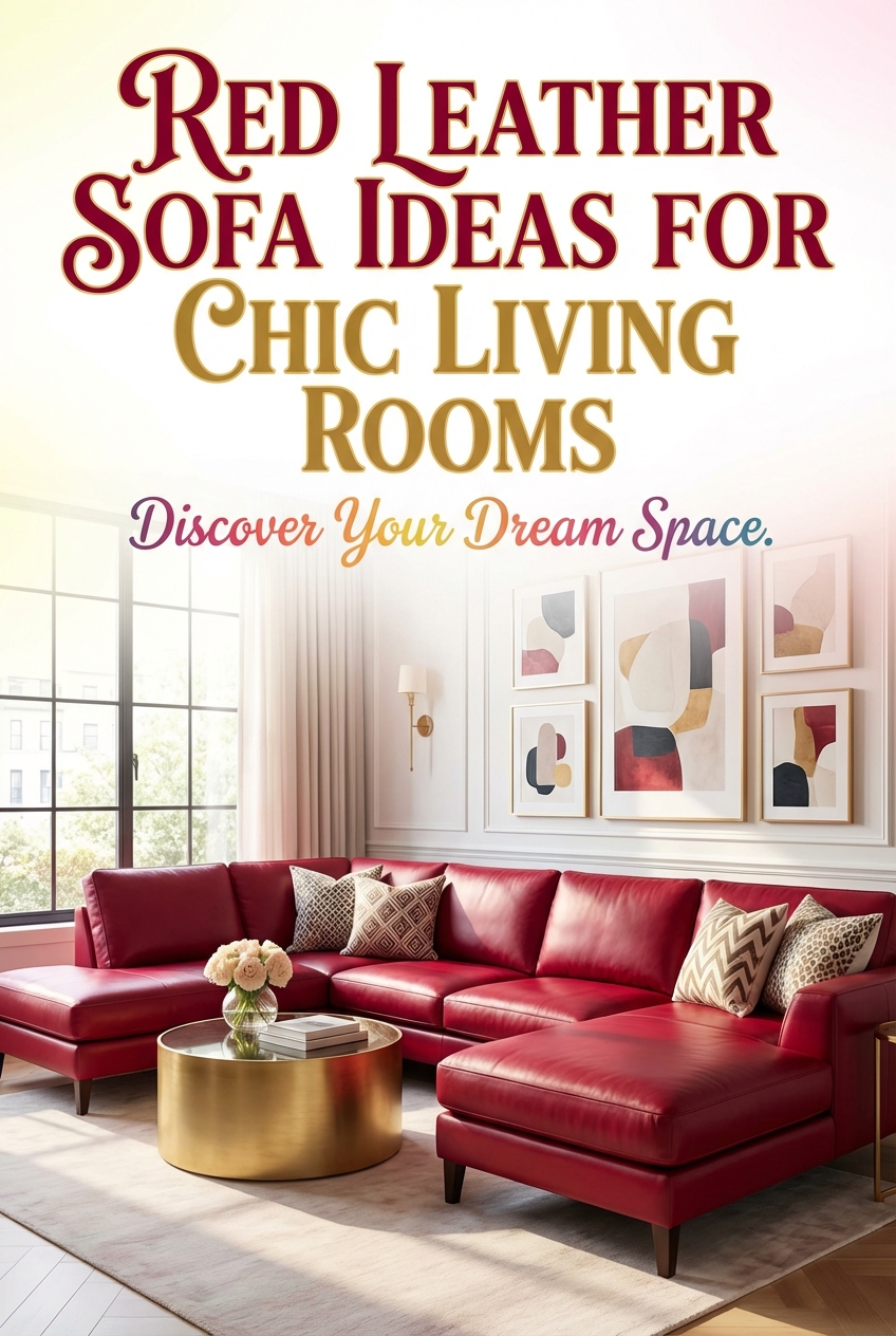 Red Leather Sofa Ideas for Chic Living Rooms - photo 2