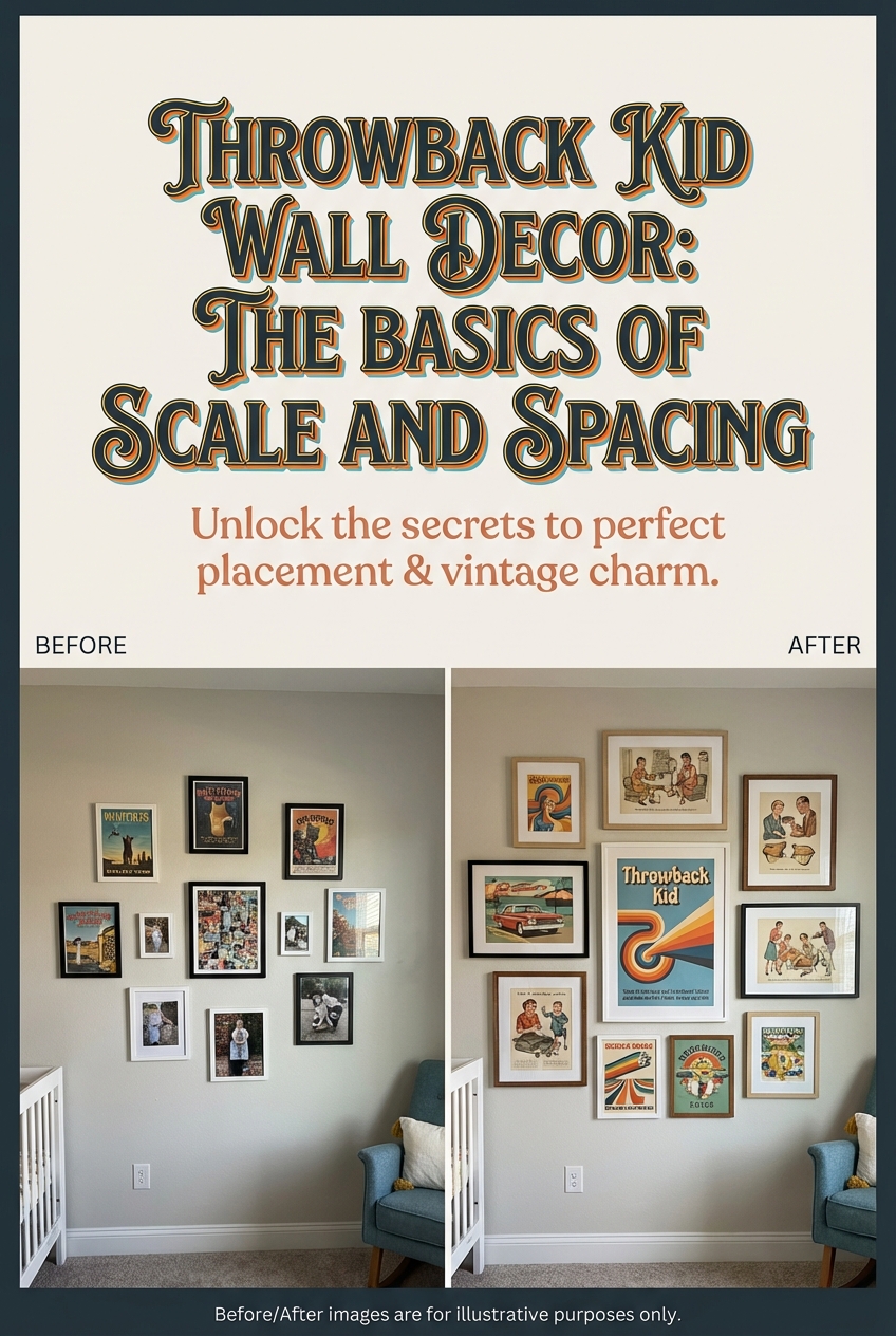 Throwback Kid Wall Decor: The Basics of Scale and Spacing - photo 5