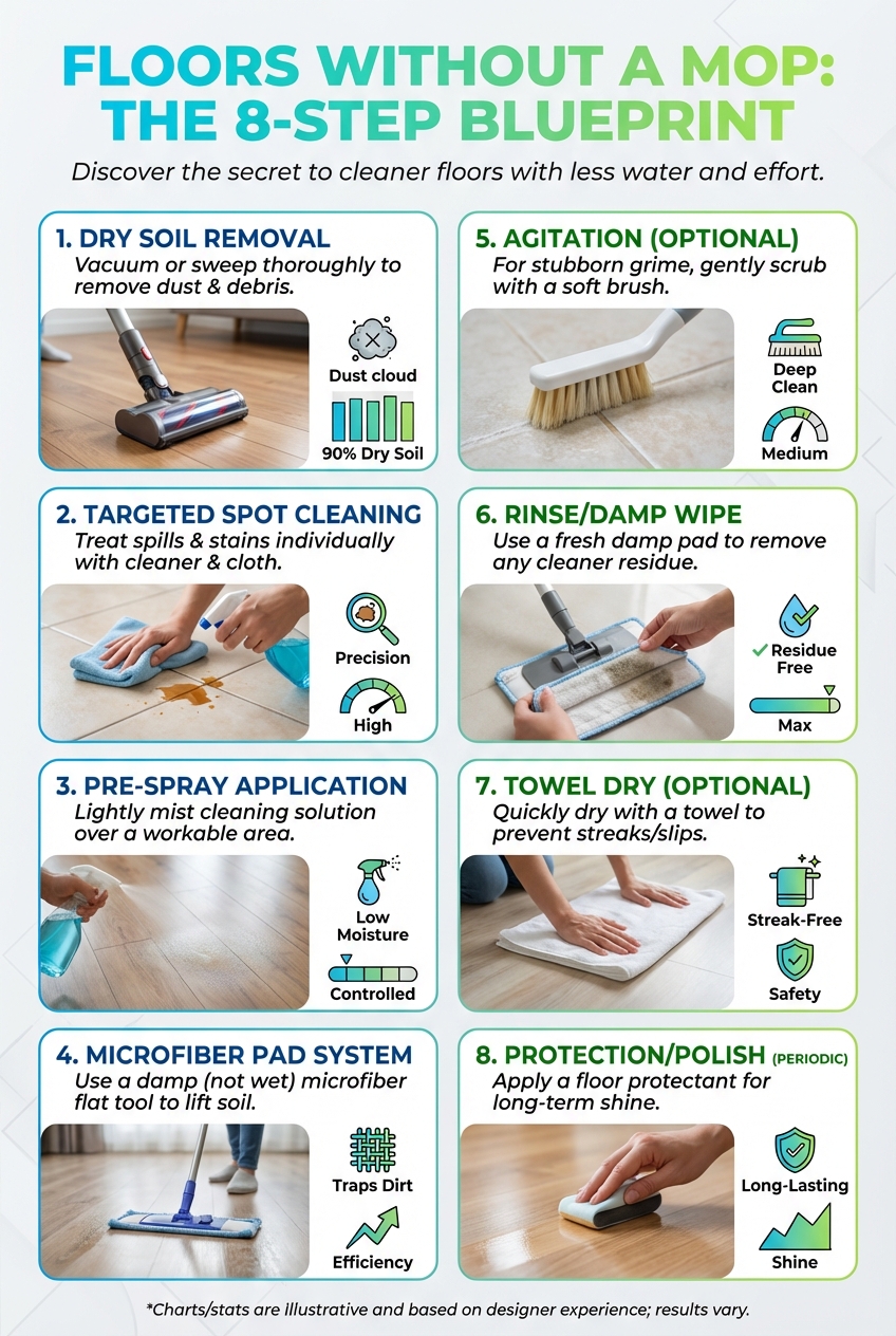Floors Without a Mop: the 8 – Step Blueprint - photo 3