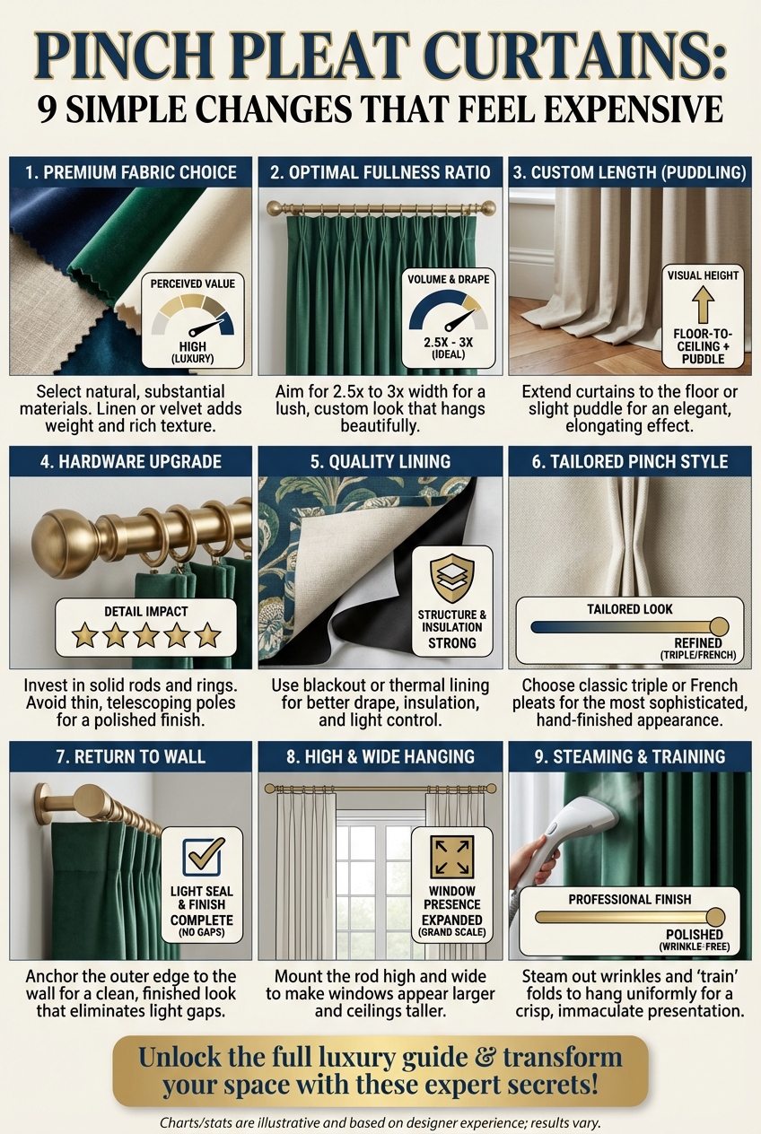 Pinch Pleat Curtains: 9 Simple Changes That Feel Expensive - photo 3
