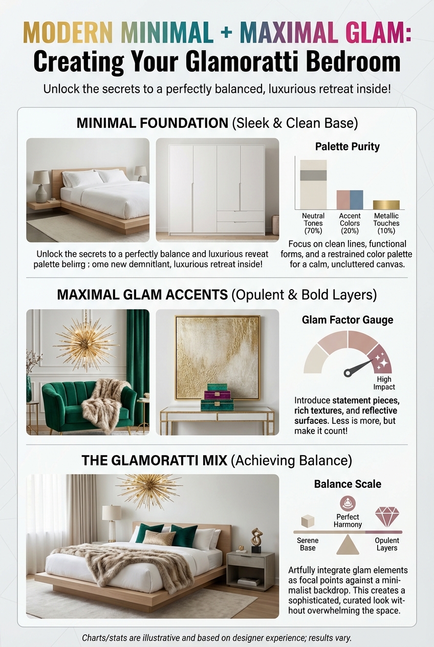 How to Mix Modern Minimal and Maximal Glam (Glamoratti Bedroom) - photo 3