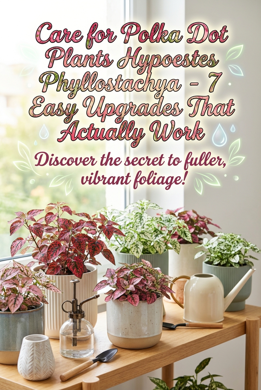 Care for Polka Dot Plants Hypoestes Phyllostachya – 7 Easy Upgrades That Actually Work - photo 2
