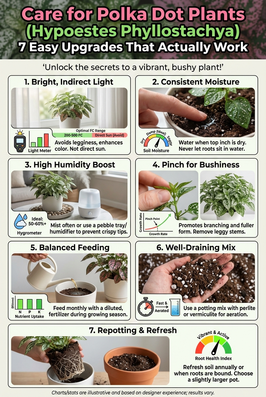 Care for Polka Dot Plants Hypoestes Phyllostachya – 7 Easy Upgrades That Actually Work - photo 3