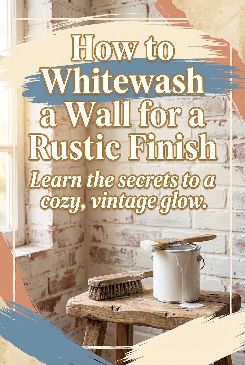 How to Whitewash a Wall for a Rustic Finish - photo 2