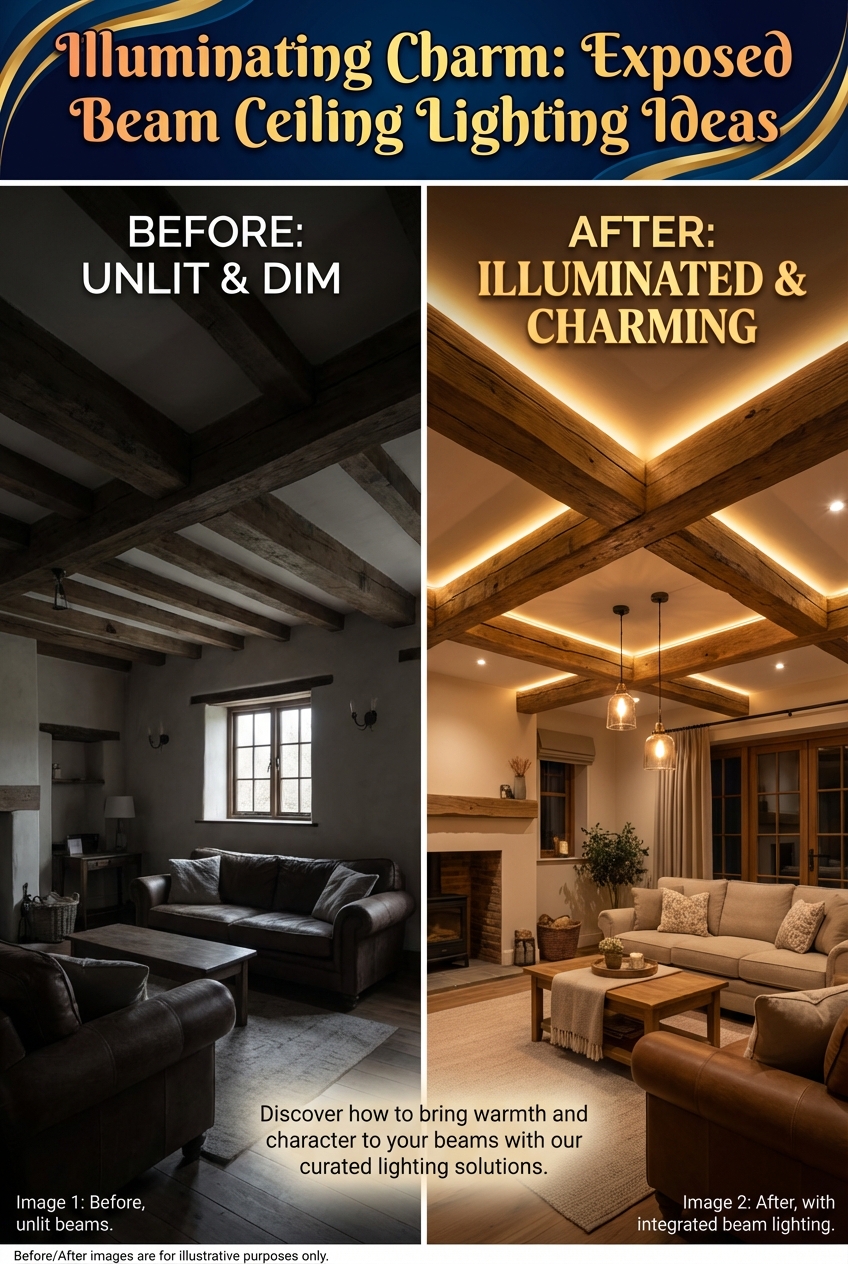 Illuminating Charm Exposed Beam Ceiling Lighting Ideas - photo 5