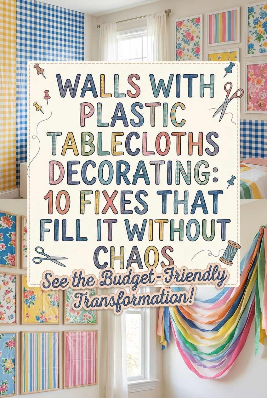 Walls with Plastic Tablecloths Decorating: 10 Fixes That Fill It Without Chaos - photo 2