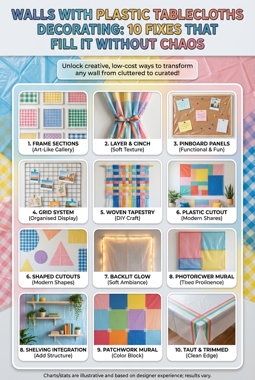 Walls with Plastic Tablecloths Decorating: 10 Fixes That Fill It Without Chaos - photo 4