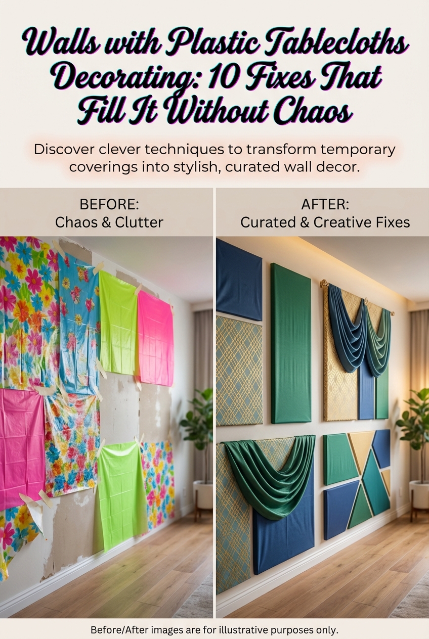 Walls with Plastic Tablecloths Decorating: 10 Fixes That Fill It Without Chaos - photo 5