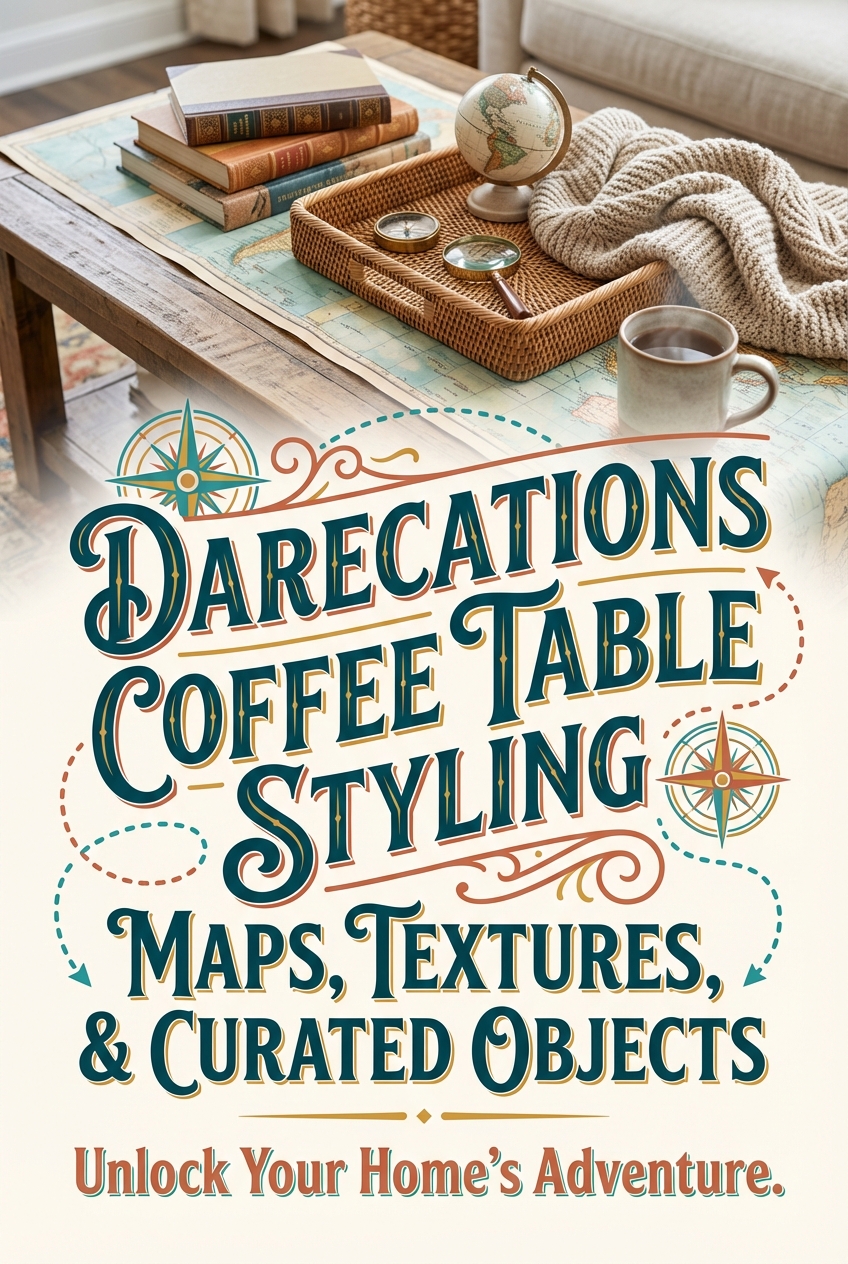 Darecations Coffee Table Styling: Maps, textures, and curated objects - photo 2