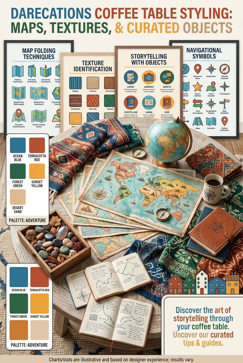 Darecations Coffee Table Styling: Maps, textures, and curated objects - photo 4