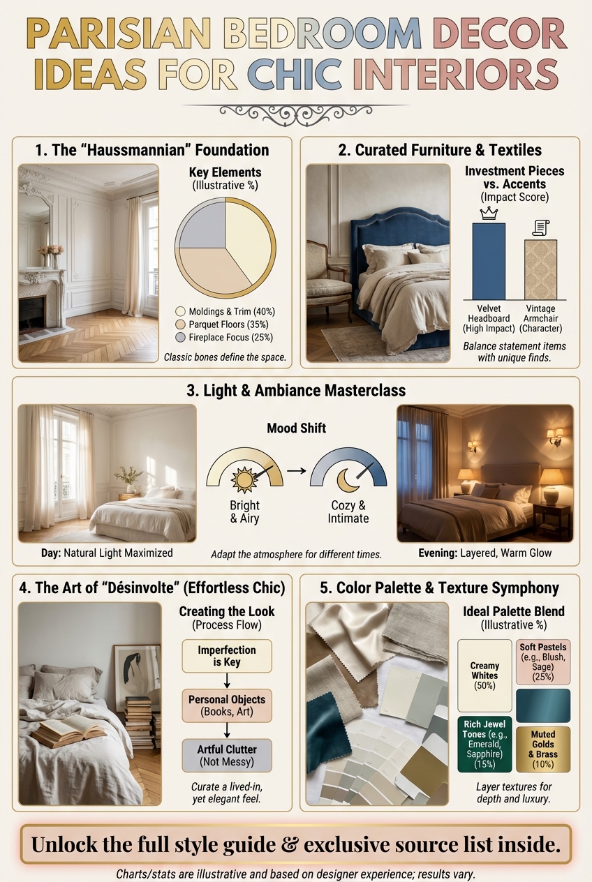 Parisian Bedroom Decor Ideas for Chic Interiors - photo 3