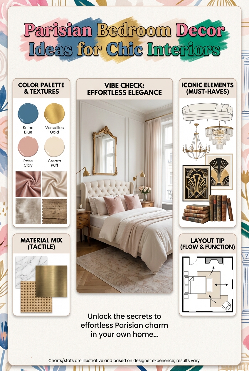 Parisian Bedroom Decor Ideas for Chic Interiors - photo 4