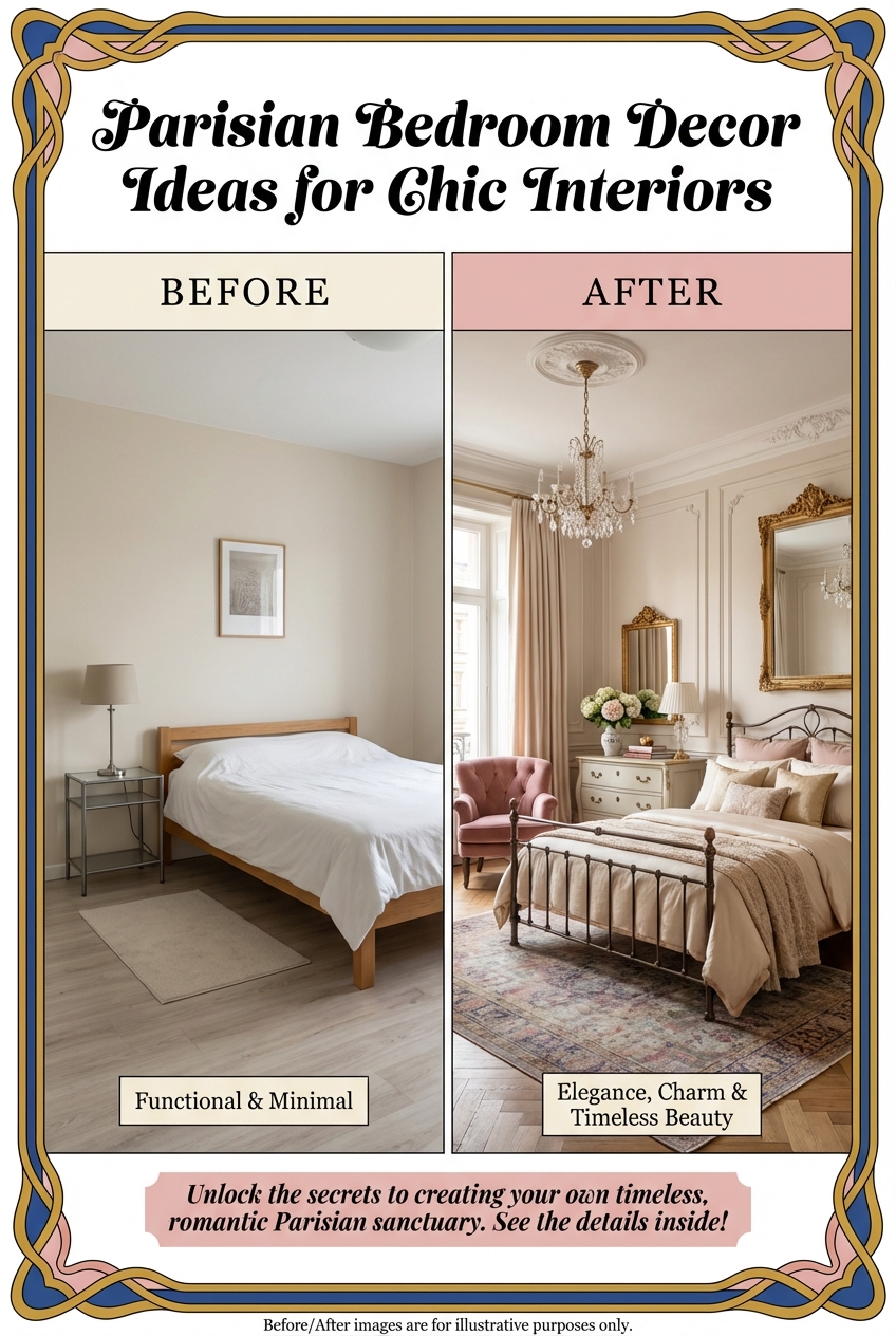 Parisian Bedroom Decor Ideas for Chic Interiors - photo 5