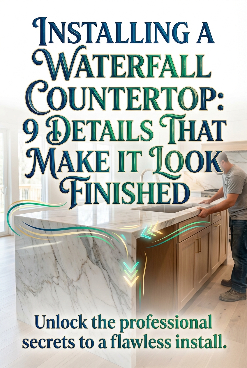 Installing a Waterfall Countertop: 9 Details That Make It Look Finished - photo 2