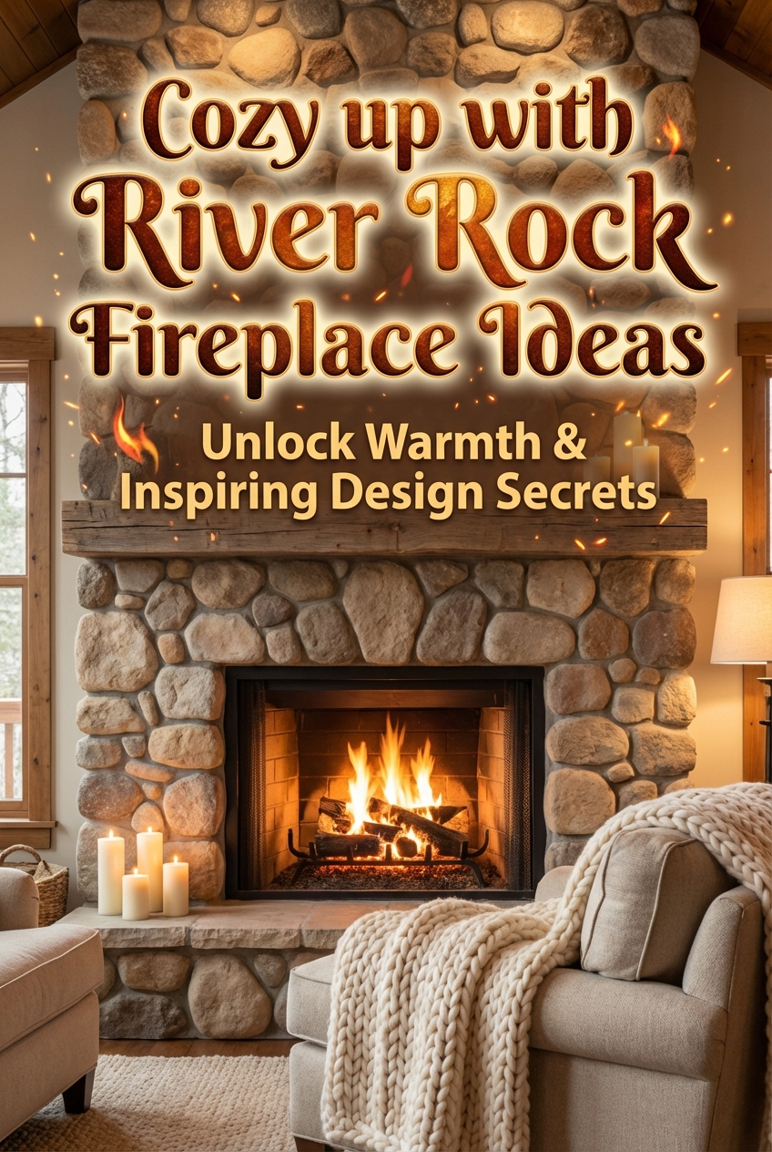 Cozy up with River Rock Fireplace Ideas - photo 2