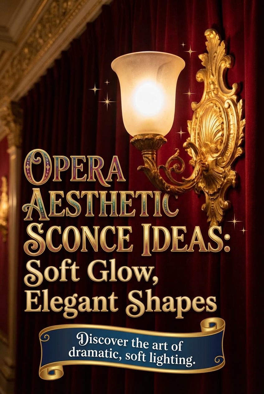 Opera Aesthetic Sconce Ideas: Soft Glow, Elegant Shapes - photo 2