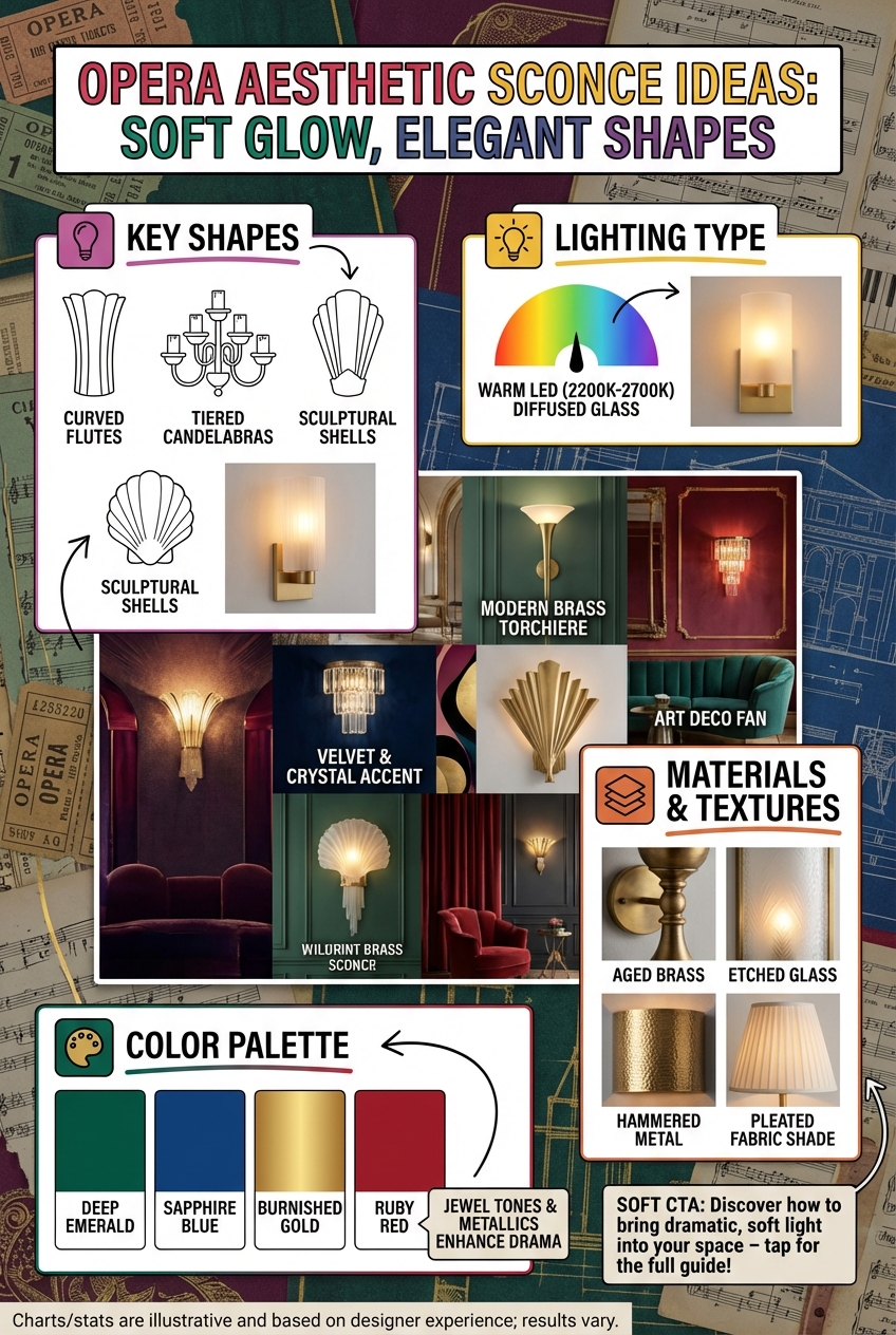 Opera Aesthetic Sconce Ideas: Soft Glow, Elegant Shapes - photo 4