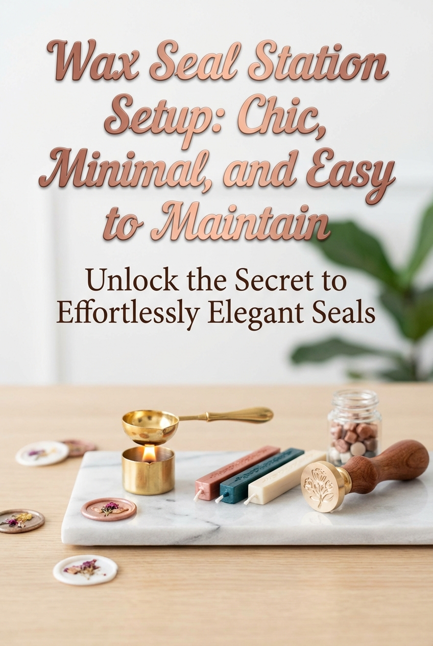 Wax Seal Station Setup: Chic, Minimal, and Easy to Maintain - photo 2