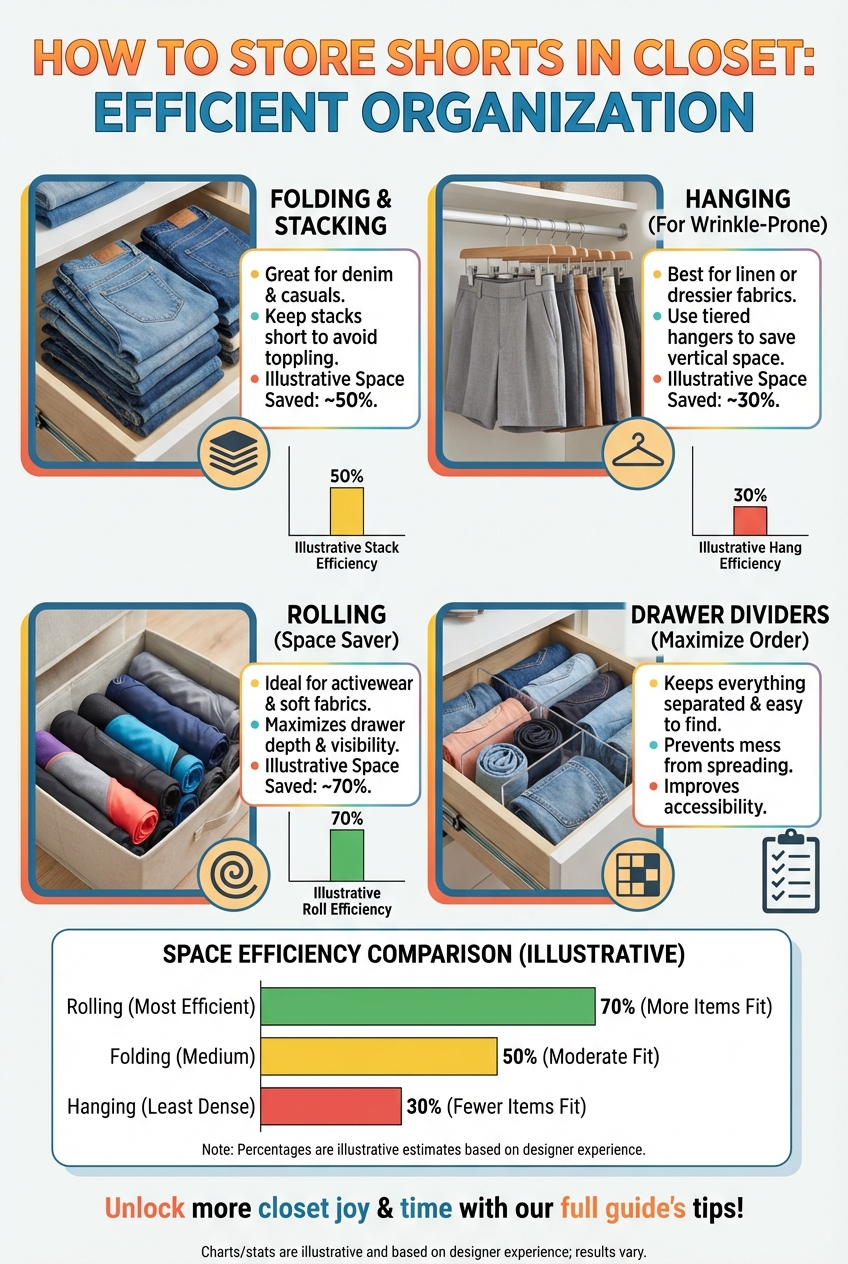 How to Store Shorts in Closet Efficient Organization - photo 3