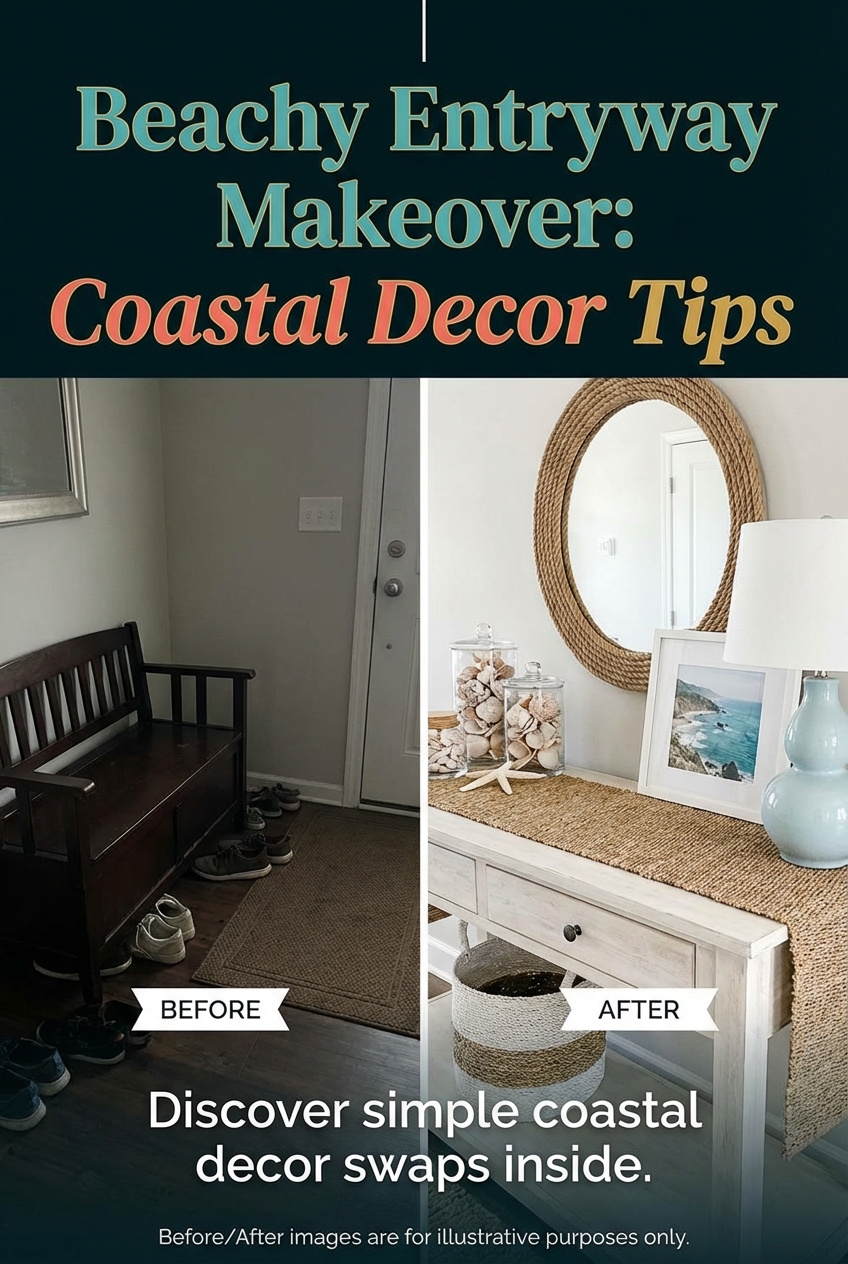 Beachy Entryway Makeover Coastal Decor Tips - photo 5