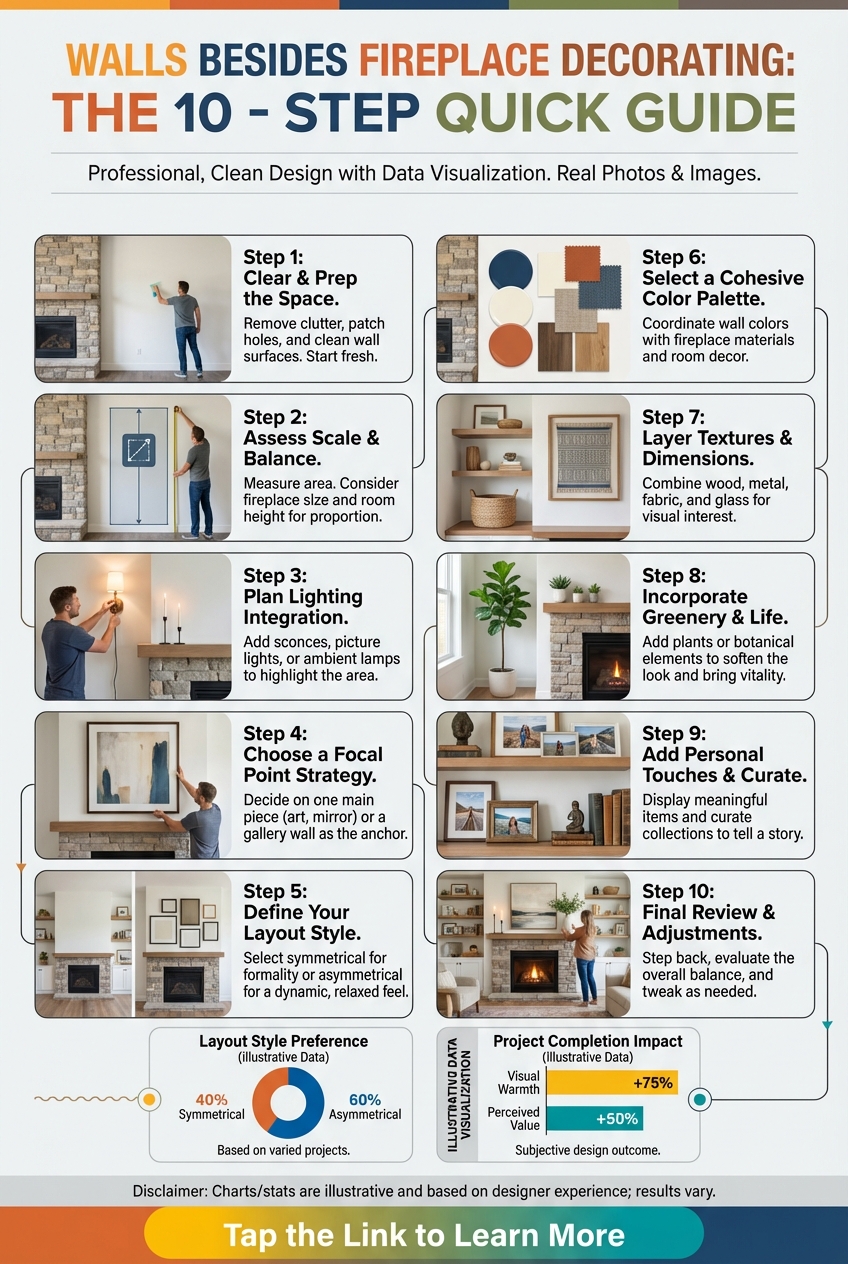 Walls Besides Fireplace Decorating: the 10 – Step Quick Guide - photo 3