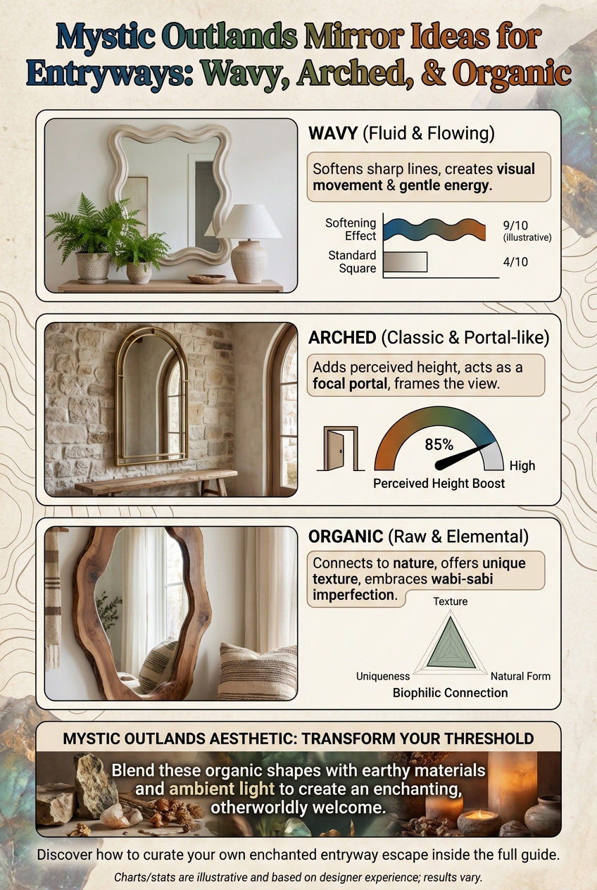Mystic Outlands Mirror Ideas for Entryways: Wavy, Arched, and Organic - photo 3