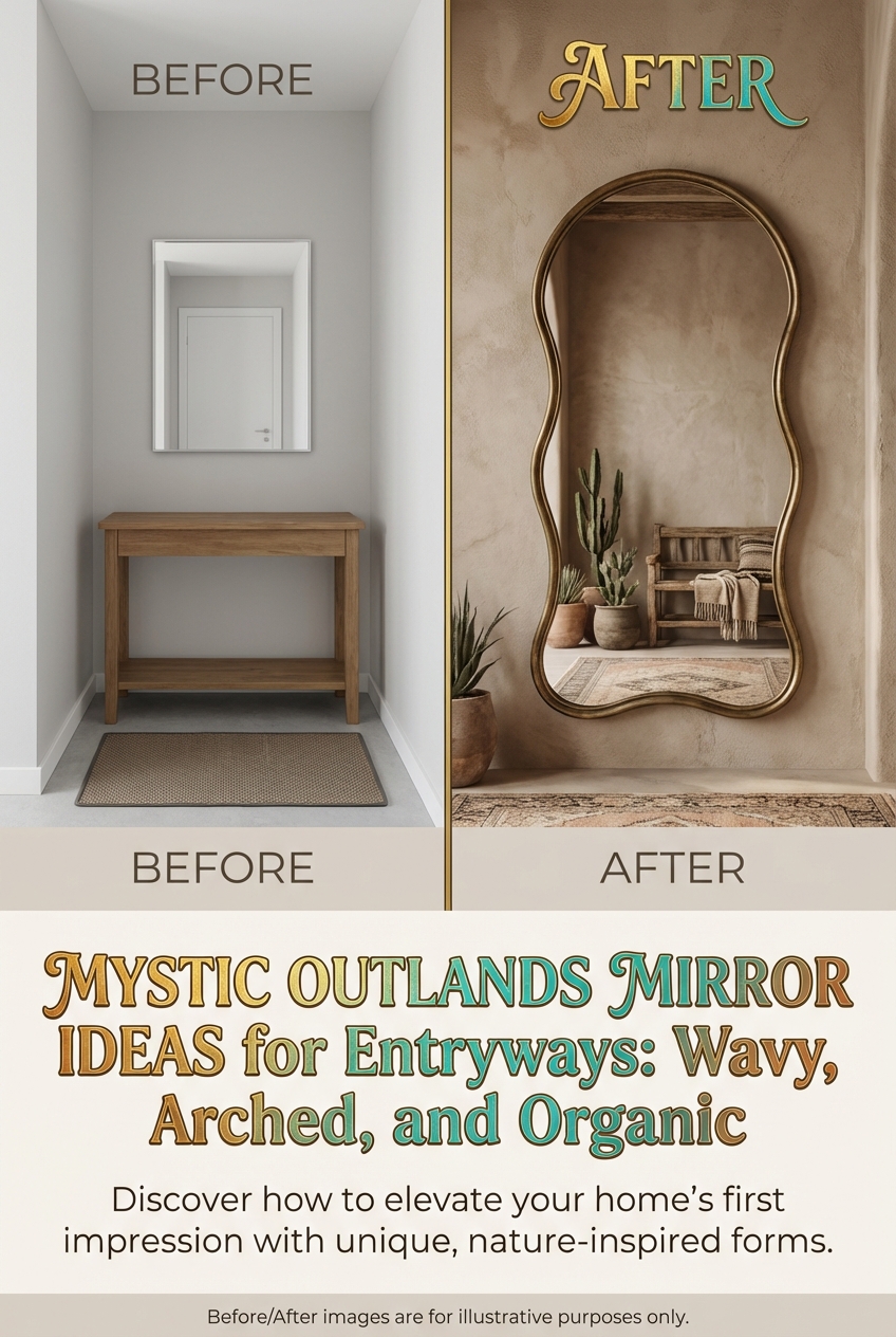 Mystic Outlands Mirror Ideas for Entryways: Wavy, Arched, and Organic - photo 5