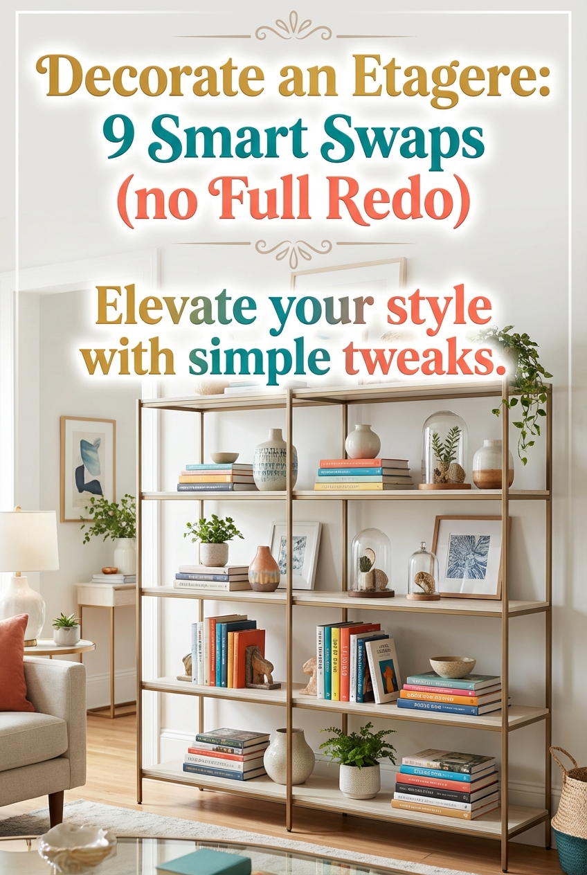 Decorate an Etagere: 9 Smart Swaps (no Full Redo) - photo 2