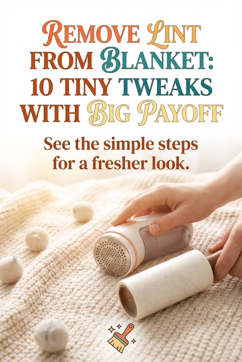 Remove Lint from Blanket: 10 Tiny Tweaks with Big Payoff - photo 2