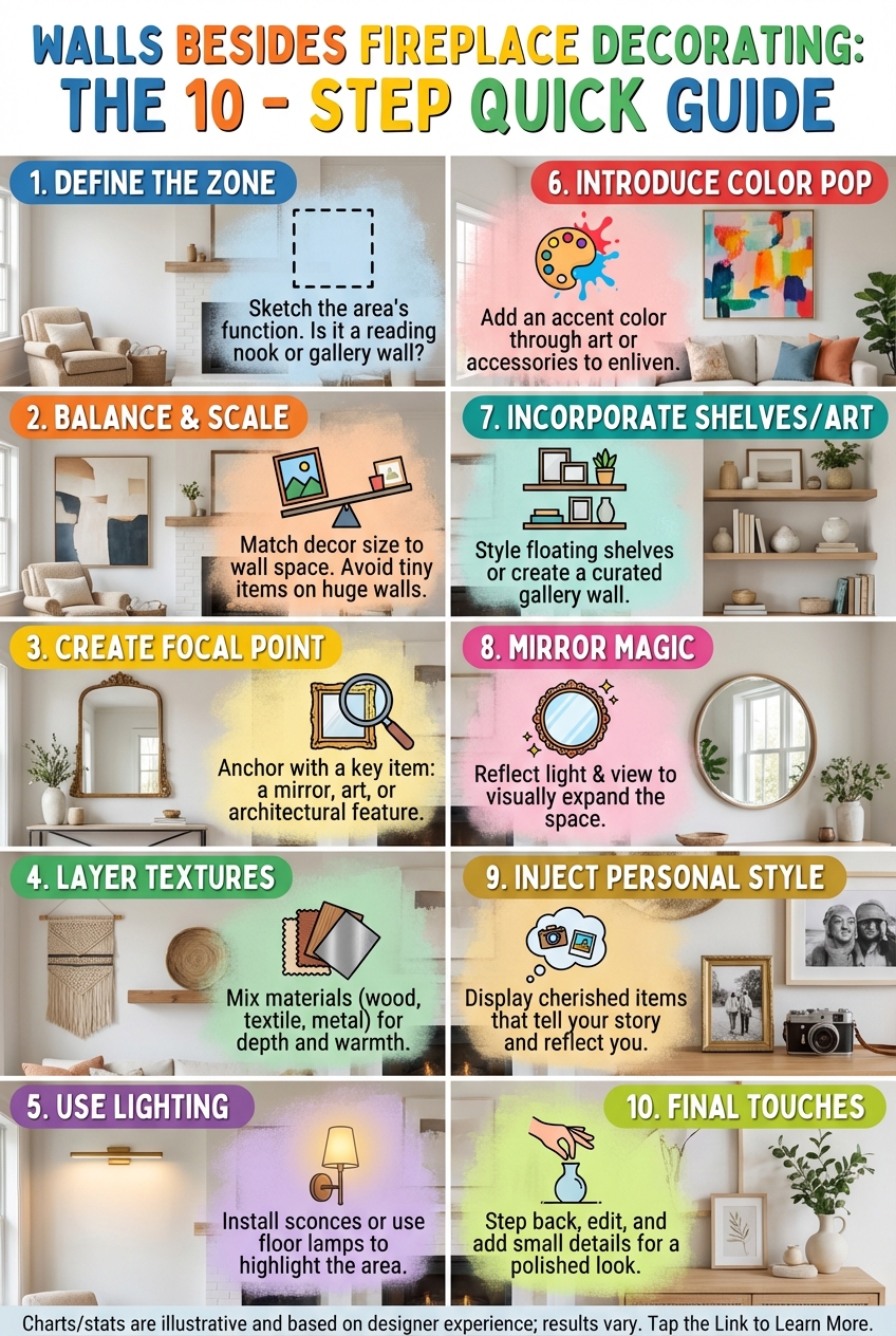 Walls Besides Fireplace Decorating: the 10 – Step Quick Guide - photo 4