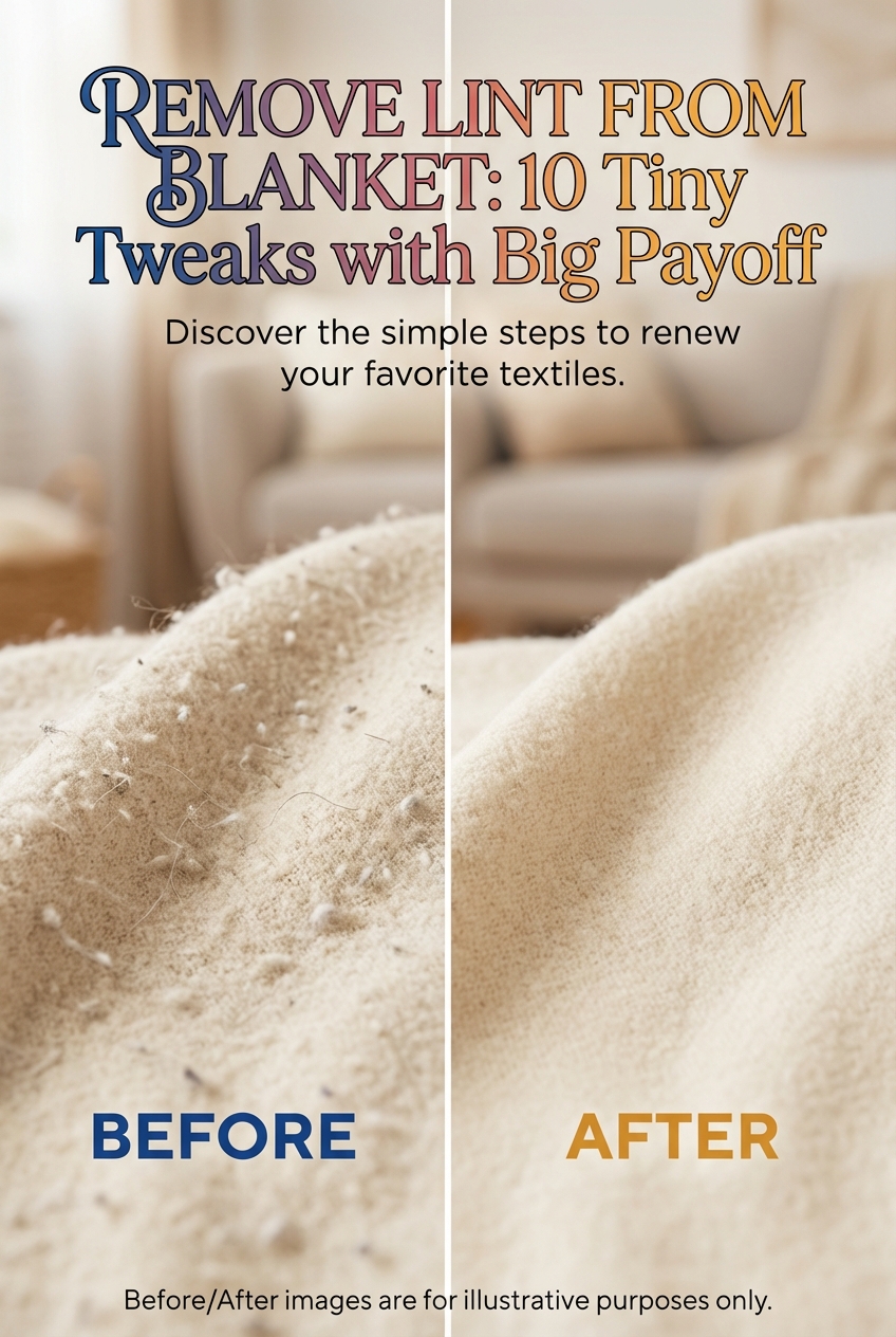 Remove Lint from Blanket: 10 Tiny Tweaks with Big Payoff - photo 5